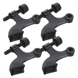 Tofficu Door Hinge Mount Stopper Zinc Alloy Door Stopper 4pcs Set Soft Bumpers