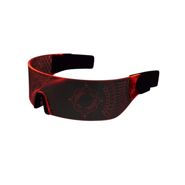 ASVP Shop Cyberpunk LED Visor Glasses - Perfect For Cosplay