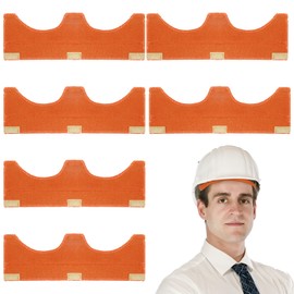6 Pcs Hard Hat Sweatband, Welding Sweat Band Air Cushion Sweatband Helmet Comforter Pad to Store Excess Sweat, Hard Hat Liner for Chainsaw Helmet Cycle Ricing Hat