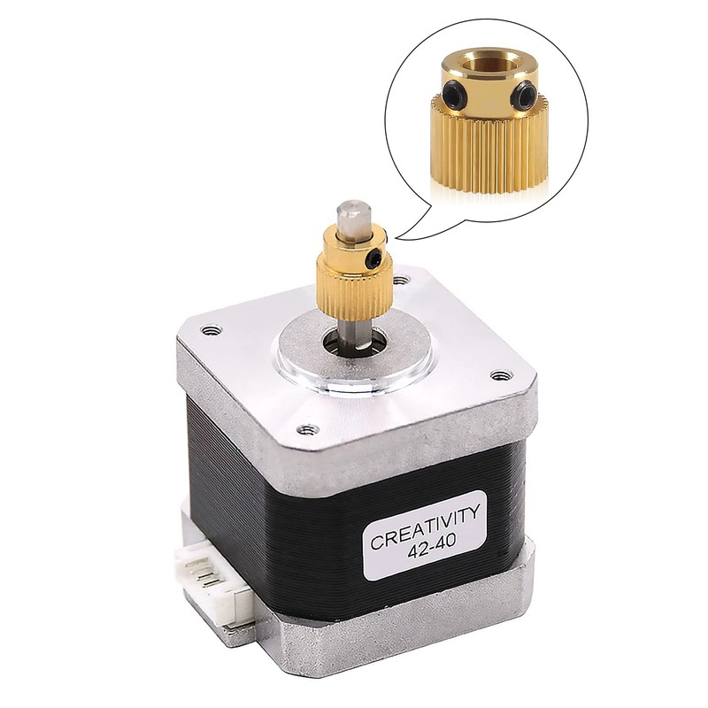 ATNSINC 15pcs Extruder Wheel 40 Teeth Gear Brass Extruder Wheel