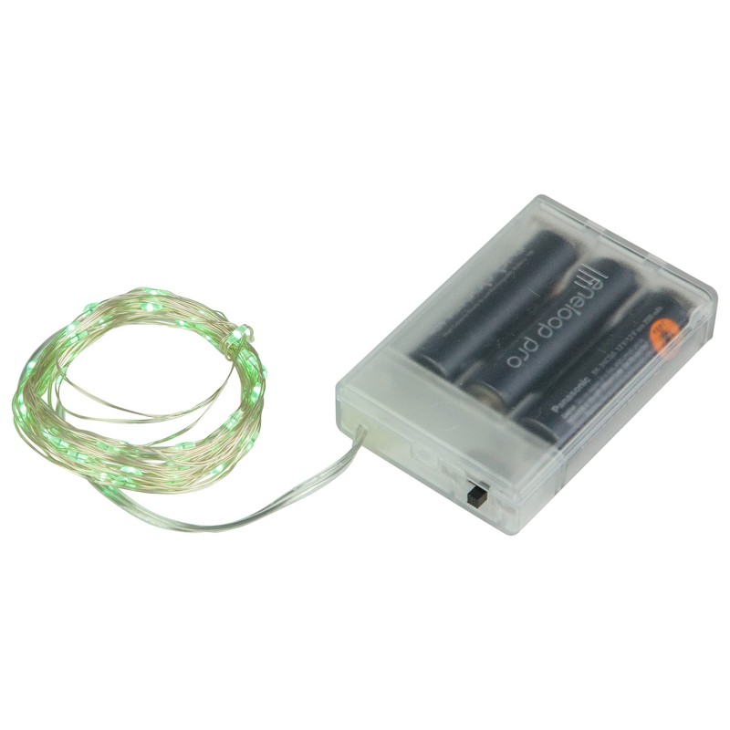 Northlight 50-Count LED Battery Operated Micro Fairy Lights - Green