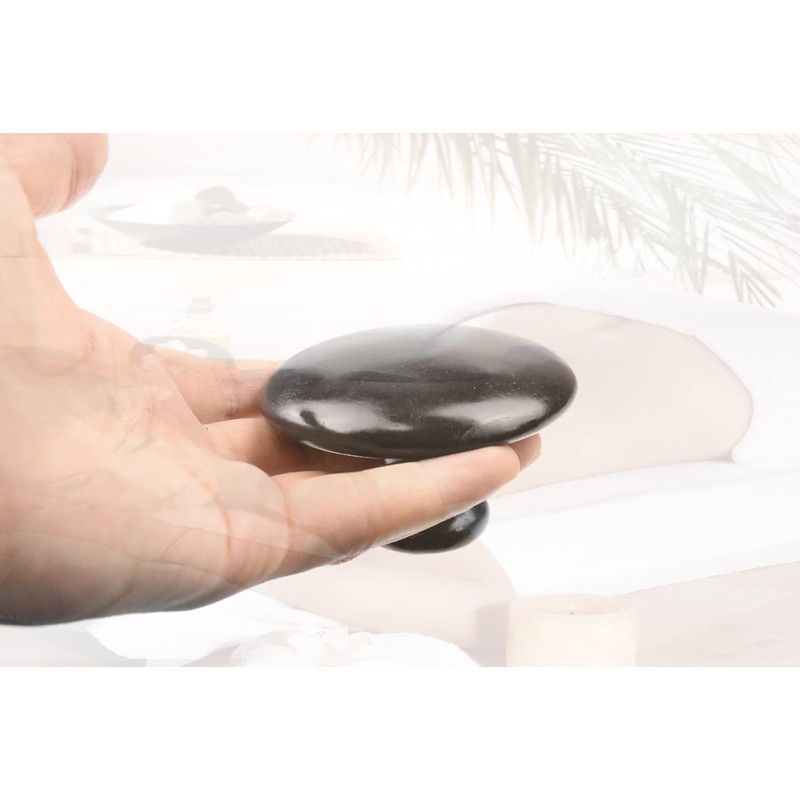 Windfulogo Large Mushroom Shaped Hot Massage Stones Natural Bian Stone