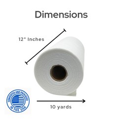 Medium Weight Fusible Fleece 12" x 10yd - Quilting, Crafting, Sewing by H.B.I. Products