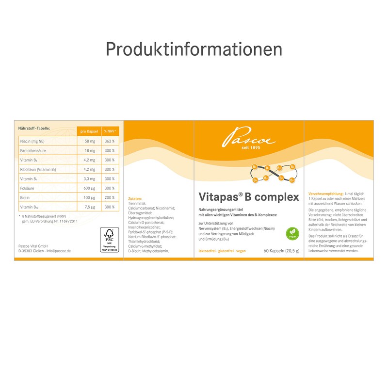 Vitapas B Complex: Vitamin B Complex with All 8 Important