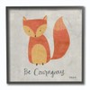 The Kids Room by Stupell Be Courageous Fox Framed Giclee