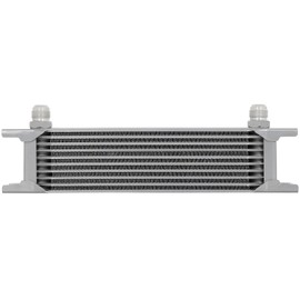 ANGLEWIDE Universal 10 Row Aluminum Transmission Oil Cooler, Silver Oil Cooler Automotive Replacement Auto Parts