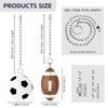 SHIFANQI Ceiling Fan Pull Chain, 2 Pack Football & Rugby