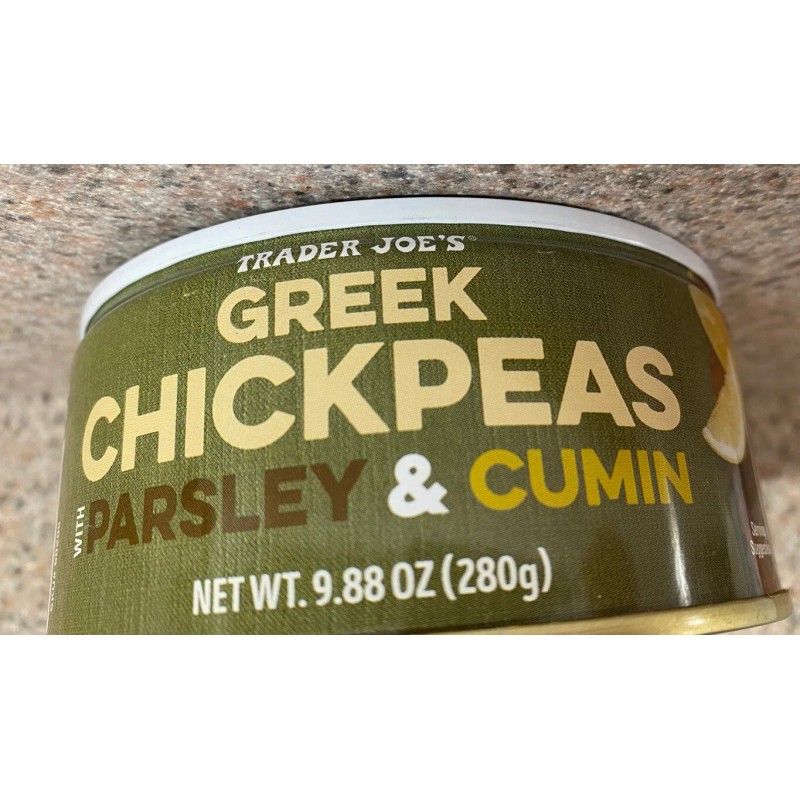 Traders Joe’s Greek Chickpeas With Parsley & Cumin 9.88 Ounce