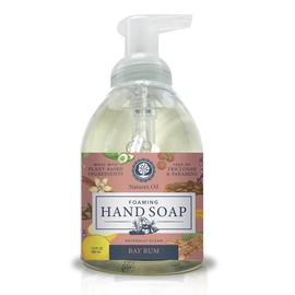 Natures Oil Foaming Hand Soap, Bay Rum, 10 Fluid Ounces (Single Unit)