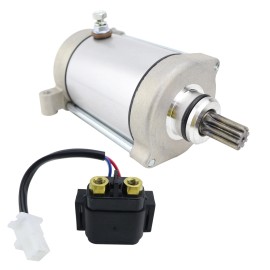 SOARIDER Starter for Yamaha Grizzly 600 YFM600 1998 With Solenoid Relay 4WV-81890-00