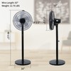 Simple Deluxe 16 Inches Stand Fan with Pedestal Base, Height