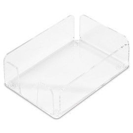 Acrylic Tray Notes Holder - Clear 4-1/4 x 1-1/2 x 6-1/4" Memo Tray
