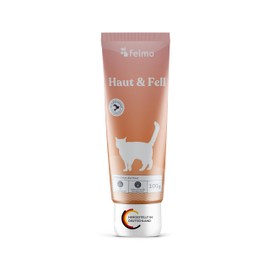 felmo Skin and Coat Paste for Cats (100g) Supports Improvement of Skin and Promotes Shiny Coat - Facilitates Grooming