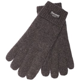 EEM knitted wool gloves for women with Thinsulate lining, 100% wool, anthracite L/XL