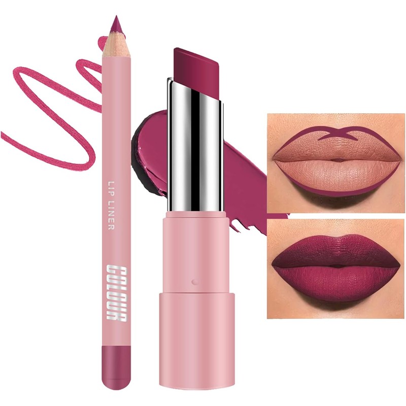Bálsamo Labial Tintado Hidratante - Delineador de Labios de Tinte