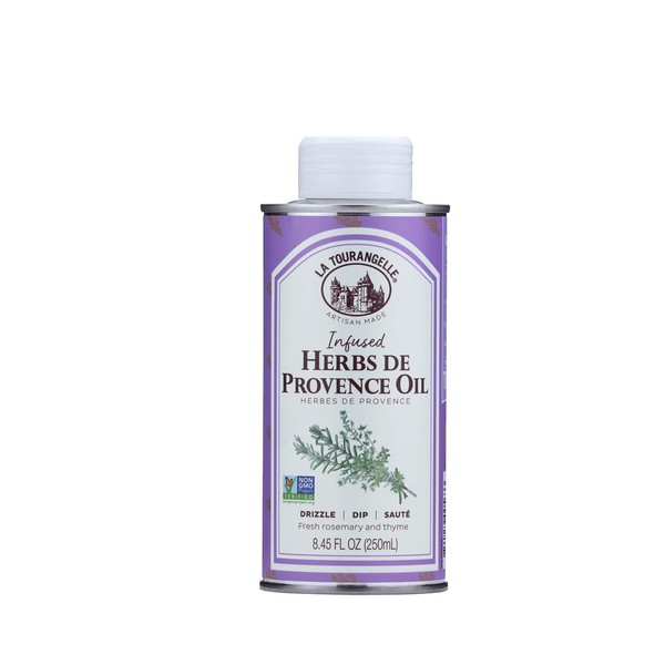 La Tourangelle, Herbs De Provence Aceite de girasol infusión, 8.45 onzas líquidas (el embalaje puede variar)