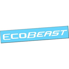 EcoBeast 24" Vertical Windshield VINYL DECAL Sticker Eco Truck Car Boost 150 f150 half ton