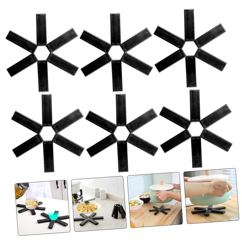 SHOWERORO Folding Pot Holder Kitchen Mat Heat Resistant Pad Insulation