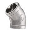 sourcing map 2pcs 45 Degree Elbow Cast Pipe Fitting 1"