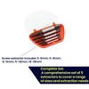 Dapetz ® 5PC Easy Out Bolt Extractor,Damaged Screw Bolt Extractor