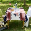 ARTABLE Independence Day Tablecloth Rectangle July 4th Red White Blue