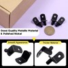 Swpeet 60 Pcs L-Shelf Pins, 6mm Black Support Pegs with