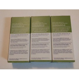 LOT of 3 - Toms of Maine Prebiotic Natural Deodorant No Aluminum Fresh Apple 35000969453