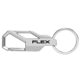 Ford Flex Silver Snap Hook Metal Key Chain by iPick Image, Made in USA