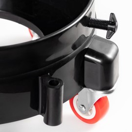 SGCB Pro 11.5 Inch Bucket Dolly, Removable Rolling Bucket Dolly Easy Push 5 Roll Swivel Casters to Move 360 Degree Turning for 5 Gallon Buckets Car Wash System Detailing Smoother Maneuvering, Black