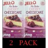 JELL-O 2x Jello No Bake CHERRY CHEESECAKE Jell-O 17.8 oz