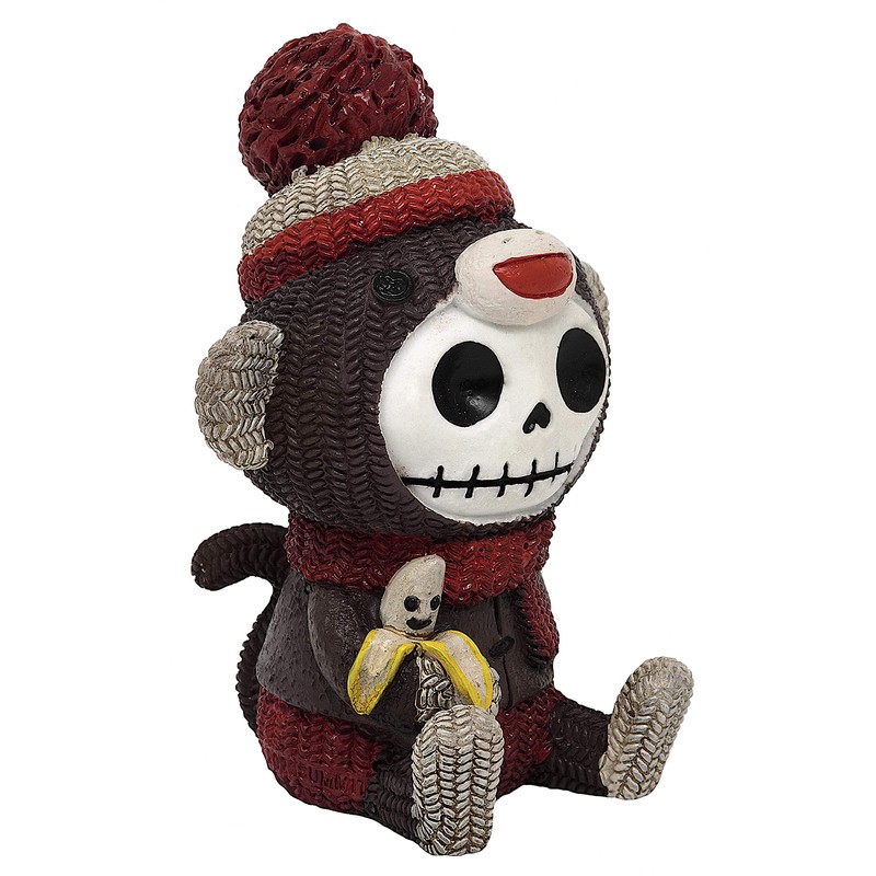 Mysticalls Furrybones Sock Monkey Gothic Fantasy Skull Figurine