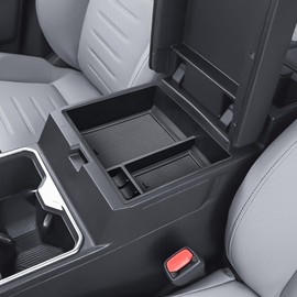 RUNROAD Center Console Organizer Tray Compatible with 2025 Toyota 4Runner Accessories, Armrest Storage Box For 4Runner Middle Console Dividers Coin Holder Glove Compartment