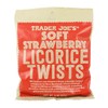 Trader Joe's Soft Licorice Twists 8oz (Strawberry Licorice, 1 Pack)