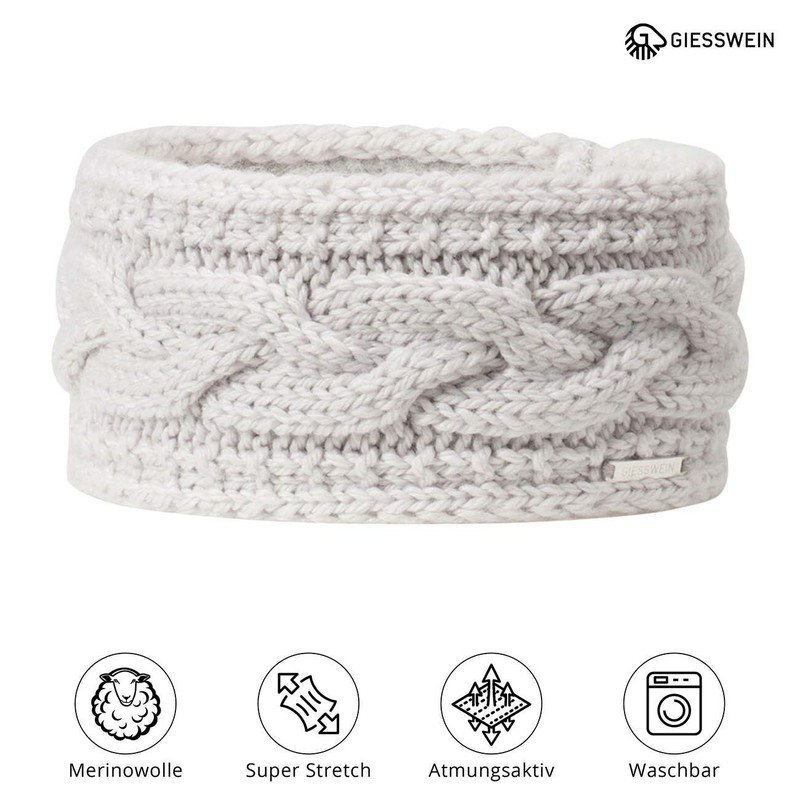 Giesswein Headband Stirnberg – Elegant Headband for Women, Merino Wool