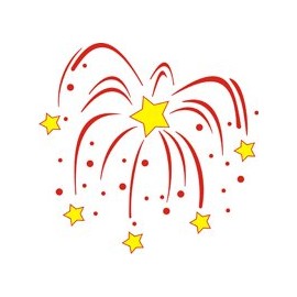 Eulenspiegel 105764 with Stencil Fireworks