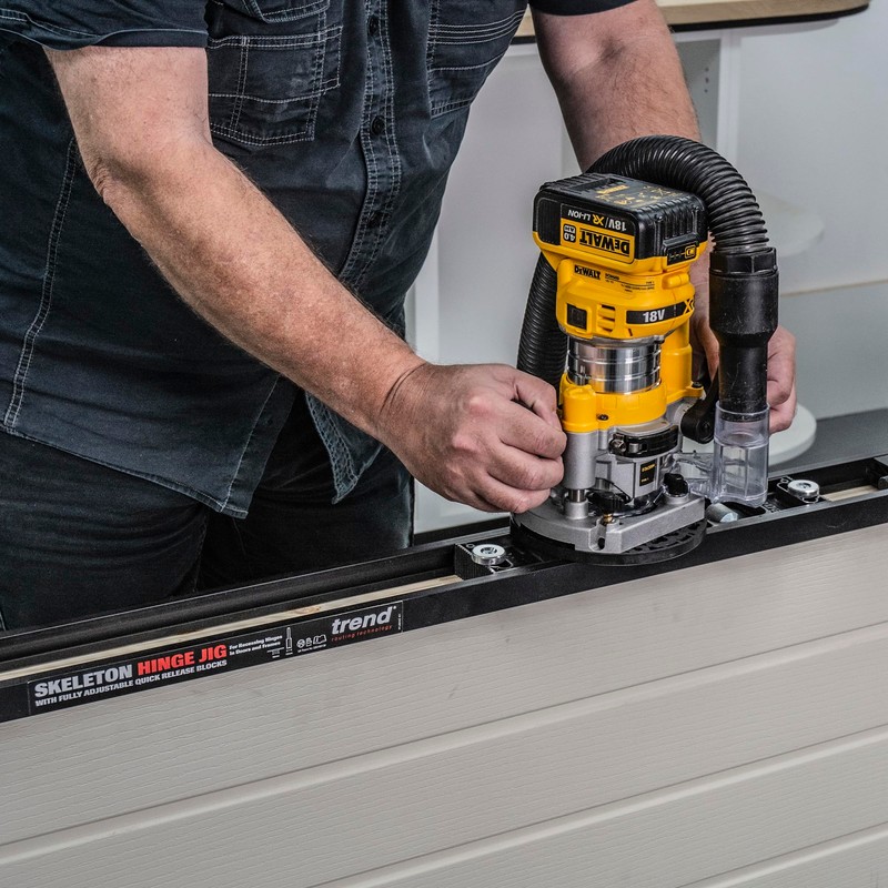 Trend Universal Plunge Router Sub-Base, 150mm, Enhanced Compatibility for 1/4