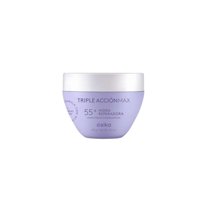 ésika - Crema Facial Hidra Reparadora 55+ Triple Acción Max