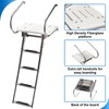 YaeMarine 4 Step Swim Platform Ladder Stainless Steel Boat Boarding
