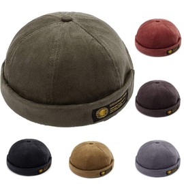 YAMME Men's and Women’s Docker Hat, Sailor Hat ,Harbour Hat, Biker’s Hat, Hiking Hat, Headgear (Adjustable Head Circumference) - Green