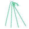TRIXES Green and White Candy Cane Ornaments – 6 PCS