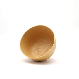 Yamanaka Lacquer T-927281 Kyoto Type Barrel Heather Soup Bowl, Natural