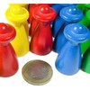 Spieltz Large Wooden Toy Figures in 15 Colours, People with