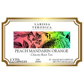 Peach Mandarin Orange Chicory Root Tea (Single Serve K-Cup Pods) (12 pods, ZIN: 576980) - 2 Pack