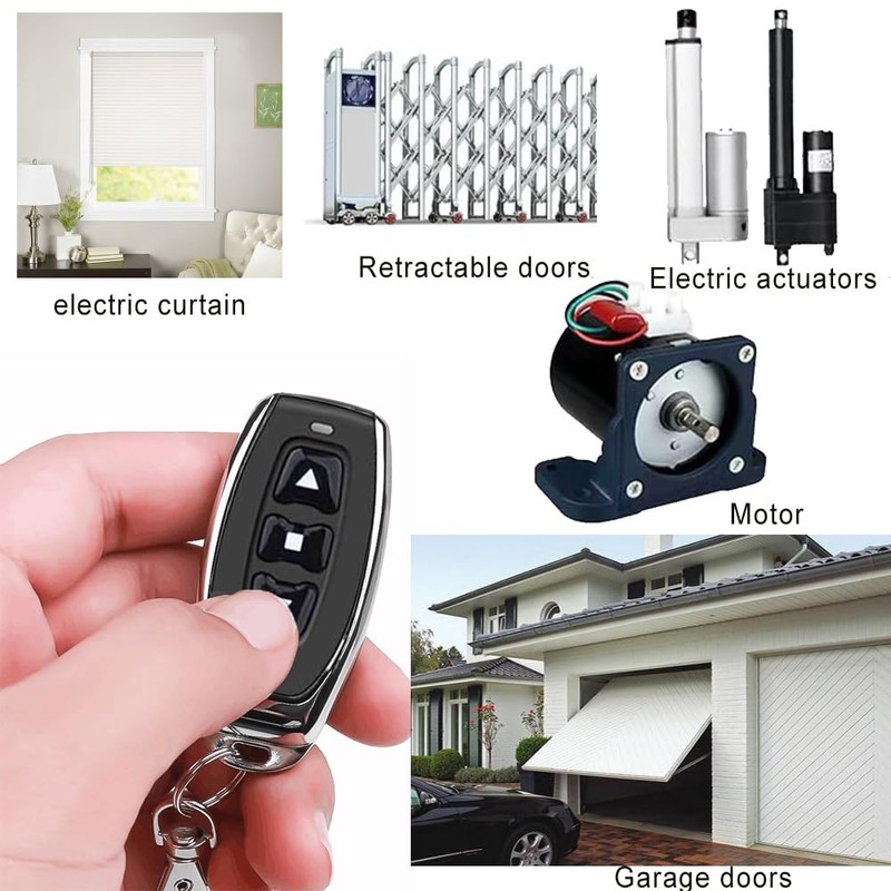 NEWNEWLIU DC12V Forward and Reverse Remote Control Switch，Waterproof Wireless DC