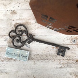 Storm's Gartenzaubereien Decorative Key Vintage Large Decorative Key Cast Iron