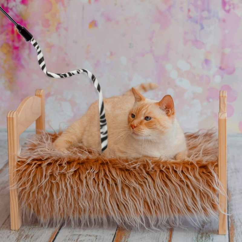 Sumind 3 Pieces Jungle Cat Wand Cat Teaser Charmer Interactive
