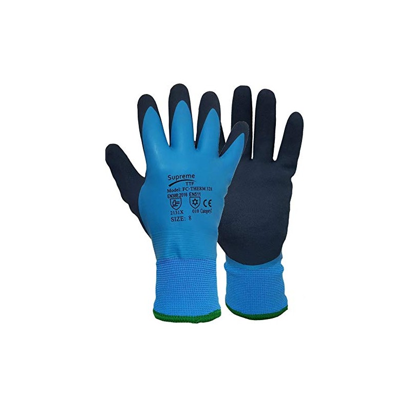 1X Pair Thermal Waterproof Winter Cold Gloves Latex Insulated Safety