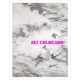 Aspen Highlands 'Bash For Cash' 1960's Ski Poster Giclee Print - 22 x 28 inches, Comes in 3 Sizes
