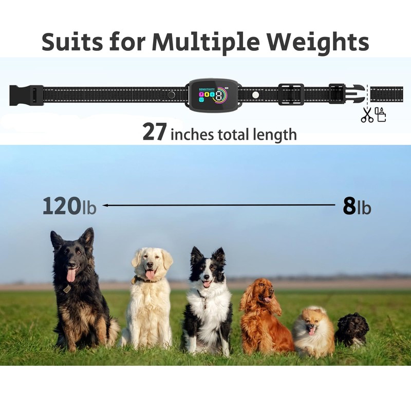 Bark Collar for Large Dogs, Anti Bark Collar for Medium