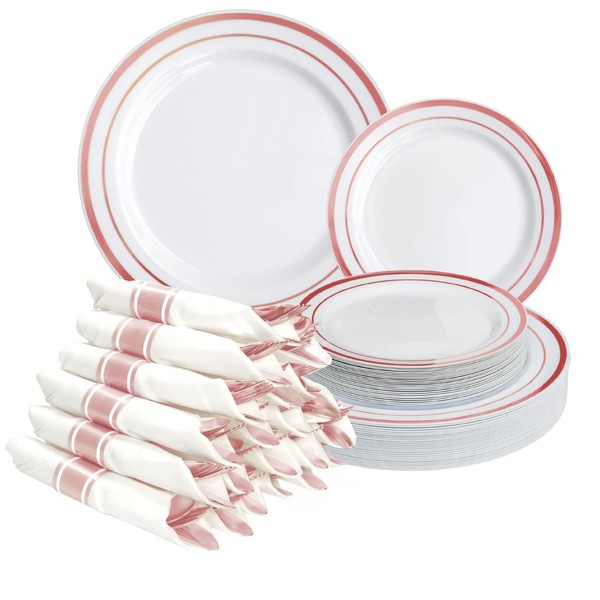 EXCELLO GLOBAL PRODUCTS Pre Wrapped Cutlery Set- 25 sets of